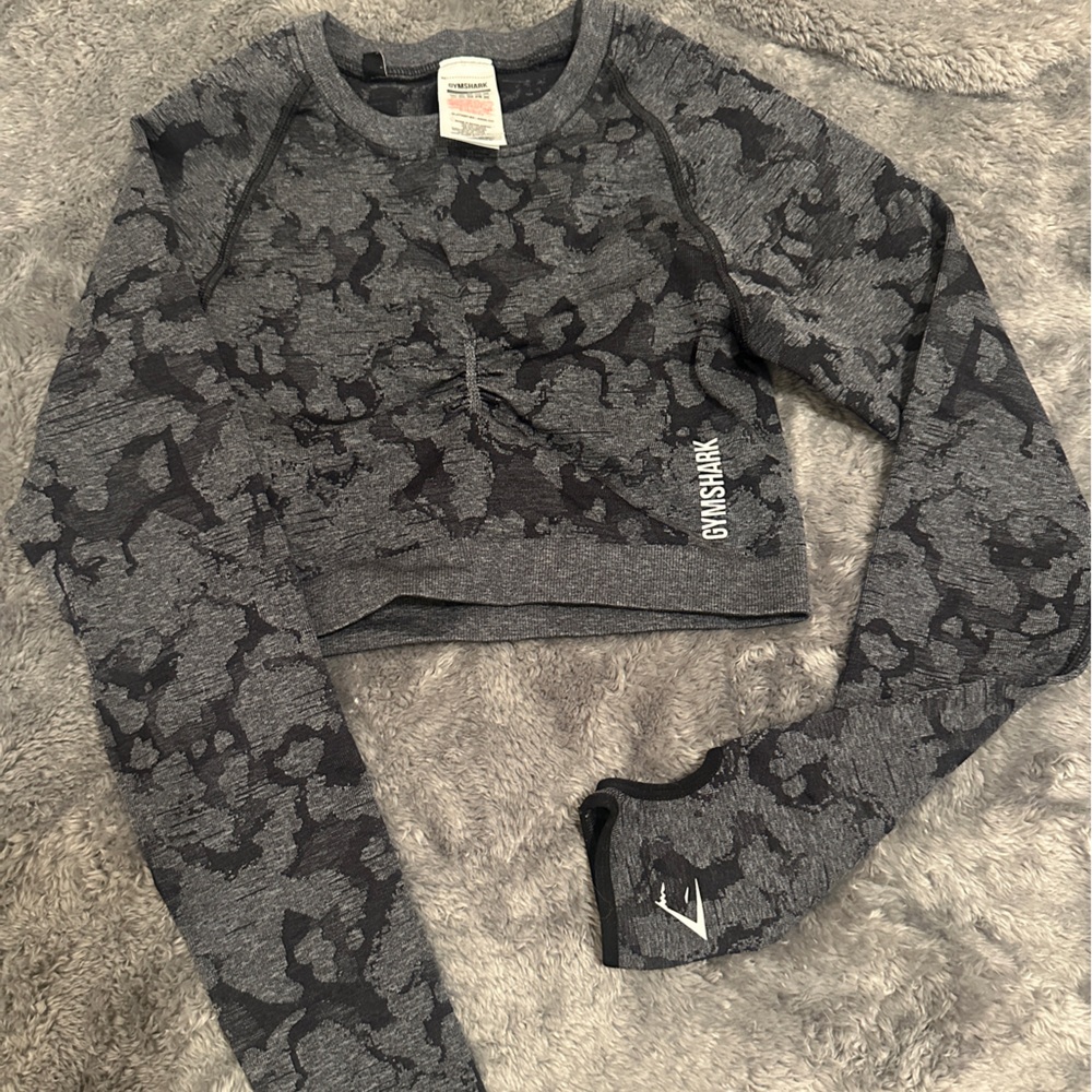 Gymshark Adapt Camo Long Sleeve Crop Top